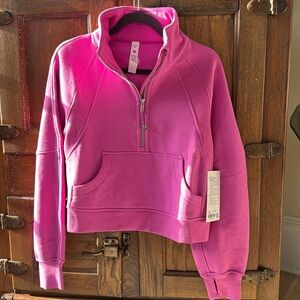 XS/S Lululemon scuba oversized funnel neck/vivid plum